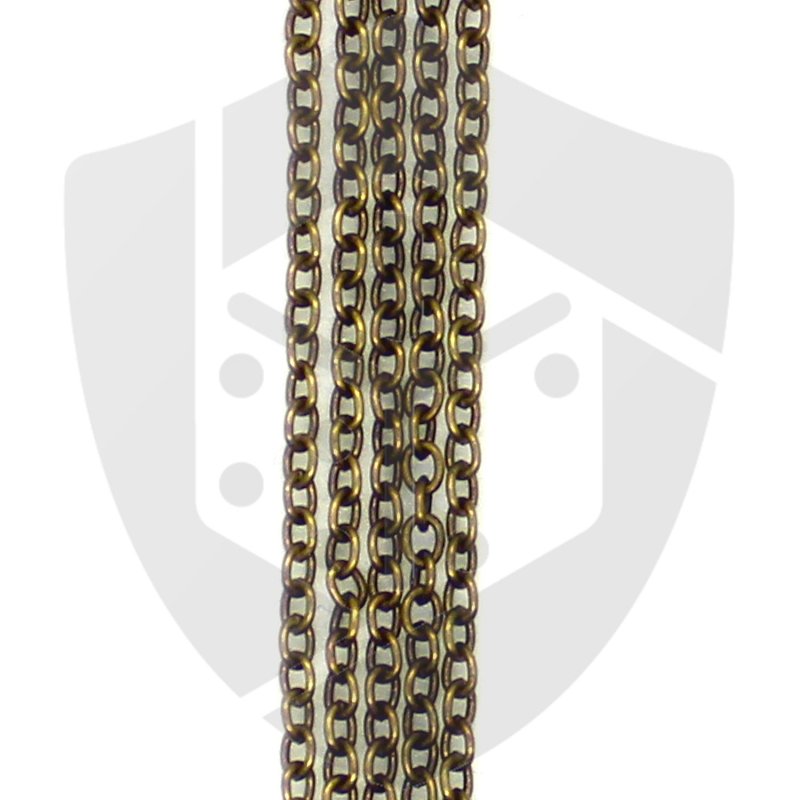 Metal chain bronze color (&Oslash; 1.5 mm) - 1 meter