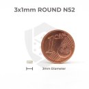 3x1 Neodymium Magnets - round