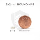 5x2 Neodymium Magnets - round